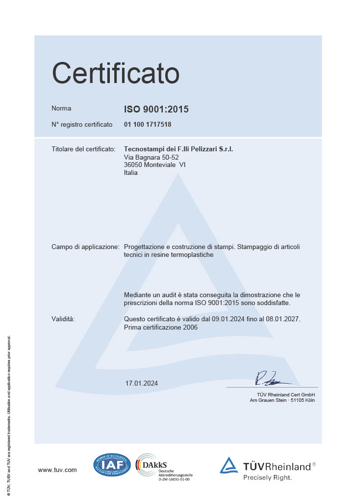 Certificazione ISO 9001:2015